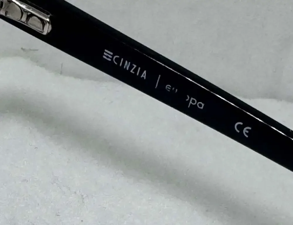 Cinzia CIN-5110 C1 Black Rhinestone Cateye Eyeglasses